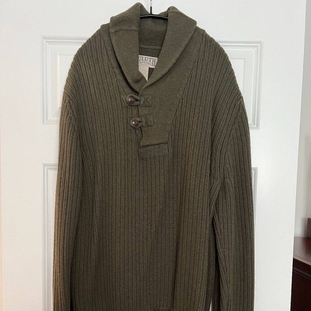Duluth Mens chunky ribbed sweater